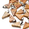 Natural Crazy Agate Pendants G-B127-04P-14-1