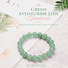 Natural Green Aventurine Round Beads Stretch Bracelets BJEW-PH0001-8mm-24-5