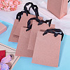 10Pcs Paper Gift Tote Bags with Nylon Ribbon Handles ABAG-TA0002-31A-5
