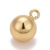 Brass Ball Charms KK-M229-74G-2