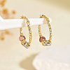 Brass Hoop Earrings KG9891-7-1