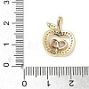 Brass Micro Pave Cubic Zirconia Pendants ZIRC-I356-34G-3