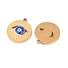 304 Stainless Steel Enamel Pendants STAS-Z190-09G-05-2