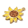 304 Stainless Steel Enamel Pendants STAS-H247-12G-2