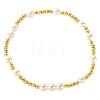 Bohemian Style Brass & Imitation Pearl Stretch Bracelets for Women YM3470-5