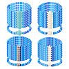 16Pcs 4 Style Handmade Polymer Clay Bead Bracelets BJEW-DR00020-1