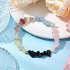 Aquarius Guardian Gemstone Stretch Bracelets BJEW-JB11108-01-2