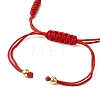 Adjustable Lanmpword Evil Eye Braided Bead Bracelet BJEW-JB11062-03-3