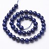 Dyed Grade A Natural Lapis Lazuli Beads Strands GSR8mmC123-5