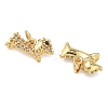 Brass Micro Pave Cubic Zirconia Pendants KK-A291-24A-G-2