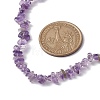Natural Amethyst Chip Beaded Necklace NJEW-JN04615-06-3