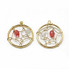 Brass Pendants KK-T032-063G-01-1