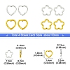 50Pcs Tibetan Style Alloy Bead Frame TIBEB-FS0001-10AS-4