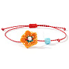 Handmade Waxed Cord Braided Bracelets AY6602-3-1