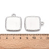 304 Stainless Steel Pendant Cabochon Settings STAS-N108-74P-3