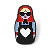 Cool Matryoshka Doll Enamel Pins LS-AL-Z002-01EB-01-1
