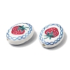 Hand Painted Oval Porcelain Beads PR-CBA03B0-01D-2