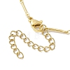 Brass Bar Link Chain Bracelets for Women Men BJEW-JB10274-01-4