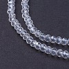 Electroplate Glass Beads Strands X-GLAA-F076-FR14-3