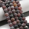 Natural Weathered Agate Beads Strands G-P538-A01-3