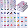 8 Bags 4 Styles Multi-Color Paper Wax Seal Stamp Illustrated Card for Wax Seal Coin AJEW-CP0007-63-1