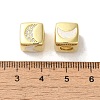 Rack Plating Brass Micro Pave Cubic Zirconia Beads KK-P268-01G-11-2