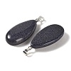 Synthetic Blue Goldstone Pendants GG-CBACB71-02P-14-2