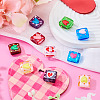 10Pcs 10 Colors Handmade Lampwork Enamel Beads LAMP-TA0002-57-5