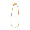 Rack Plating Brass Box Chain Bracelet Making KK-M285-04G-1