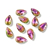Faceted Teardrop Glass Pendants GLAA-O008-A31-1
