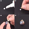 Handmade Blown Glass Globe Ball Bottles BLOW-PH0001-07-WH-4