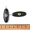 Natural Obsidian Pendants G-D357-02D-3