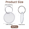 Aluminum & Paper Hanging Price Tags with Rings DIY-SP0007-89A-2
