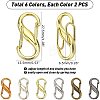 12Pcs 6 Color Alloy DIY Bags Adjustable Clasps Accessories FIND-WR0003-24-5