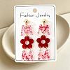Acrylic Stud Dangle Earrings for Women WG1F7D6-02-1
