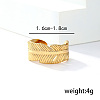 Stylish Leaf Stainless Steel Ethnic Cuff Rings UG5209-6