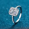 925 Sterling Silver Micro Pave Cubic Zirconia Finger Rings for Women WG8E258-84-3