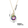 Cute and Stylish Phenix Glass Pendant Necklace ZV1349-4-1