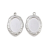 304 Stainless Steel Pendant Cabochon Settings STAS-L303-30P-1