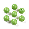 Opaque Solid Color Glass Beads LS-GLAA-N007-8mm-A11-1