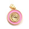 Brass Enamel Pendants KK-P209-03G-11-RS-2