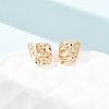 Brass Stud Earrings EJEW-D363-01G-01-5