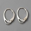 925 Sterling Silver Leverback Earring Findings STER-WH0004-011-1