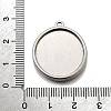 304 Stainless Steel Pendant Cabochon Settings STAS-S181-02P-F-3