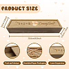 Rectangle Wooden Pregnancy Test Keepsake Box with Slide Cover CON-WH0102-001-2