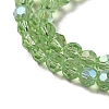 Electroplate Transparent Glass Beads Strands EGLA-A035-T4mm-L09-3