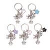 304 Stainless Steel Alloy Enamel Dog Keychains KEYC-JKC01219-2