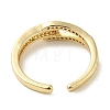 Brass Micro Pave Cubic Zirconia Rings for Women RJEW-E295-12G-3