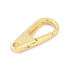Brass Spring Gate Clasps KK-M311-24G-01-2