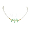 4Pcs 4 Styles ABS Plastic Imitation Pearl Beaded Necklaces NJEW-JN04859-3